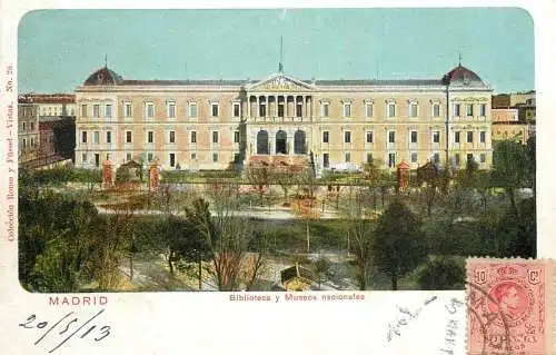 Spain Madrid biblioteca y museos nacionales