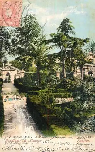 Spain Sevilla jardines del Alcazar