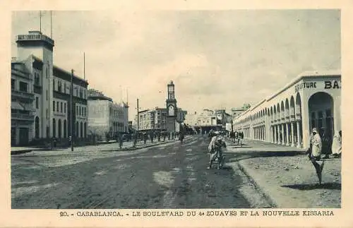 North Africa ethnic community life Morocco Casablanca boulevard du 4 Zouaves et la Nouvelle Kissaria