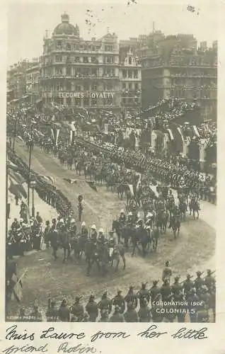 Colonials regimental 1902 London parade King Edward VII coronation