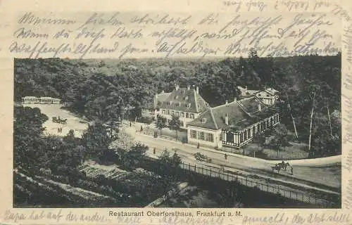 AK Germany Frankfurt Main Restaurant Oberforsthaus 1918