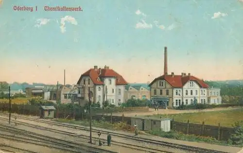 AK Oderberg, Bahnhof und Chemikalienwerk