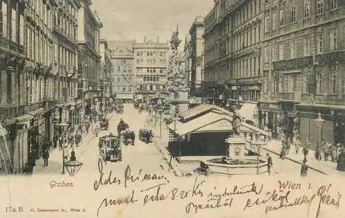AK Austria Wien Graben 1900