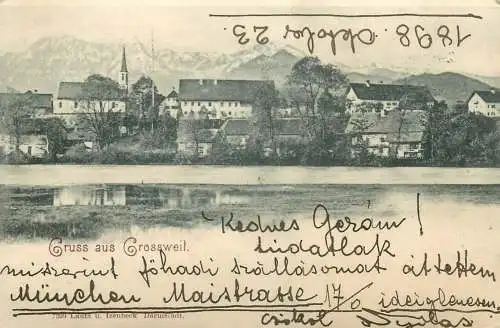AK Allemagne Germany Bavaria Grossweil Großweil 1898