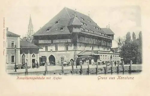 AK Konstanz Hafen 1900s