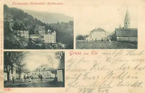 AK Austria Gruss aus Els - Kaltwasser-Heilanstalt Hartenstein