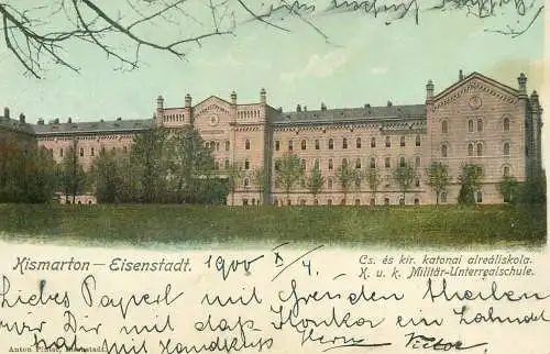Austria Kismarton Eisenstatd K.U.K. Military school