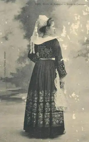 French folk type wedding costume Bannalec