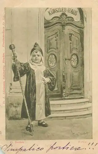 Fr. Donbek - Portier Kunstler Haus postcard A. Ackermann