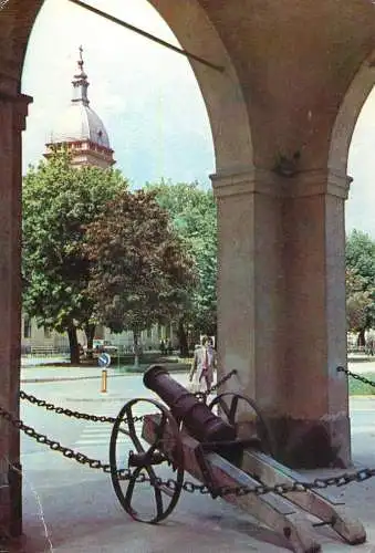 Romania Sibiu Bastion Bower old artillery cannon