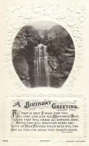 Celebration holiday postcard birthday greeting