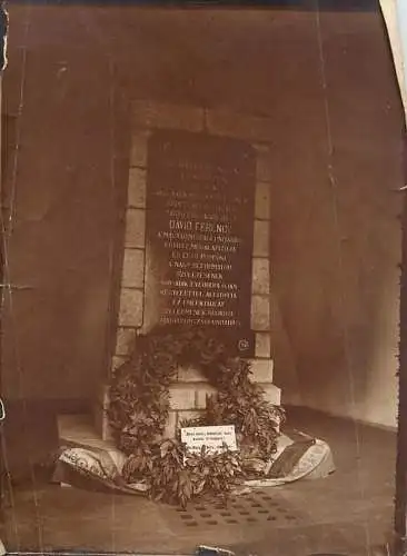 Francisc David memorial photo 9 x 12 cm