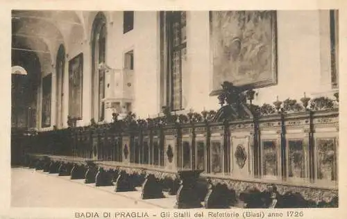 Italy Badia di Praglia stalli