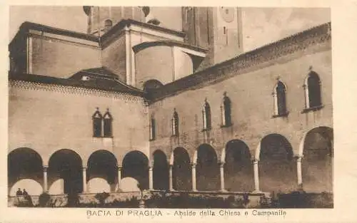 Italy Badia di Praglia chiesa abside e campanile