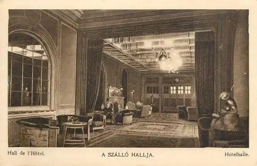 Hungary Budapest Szent Gellert hotel szallo hallja