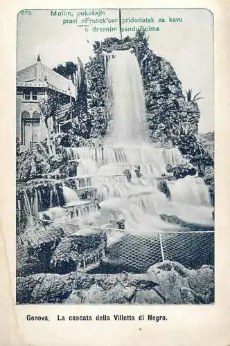 Genova cascata della Villetta di Negro 1900