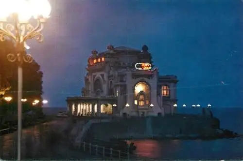 Romania Constanta Cazinoul aspect nocturn