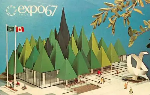 Canada Montreal Expo 1967 Canadian Pulp and Paper Pavilion