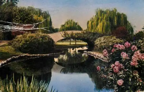 Canada Vancouver B. C Lost Lagoon Bridge Stanley Park