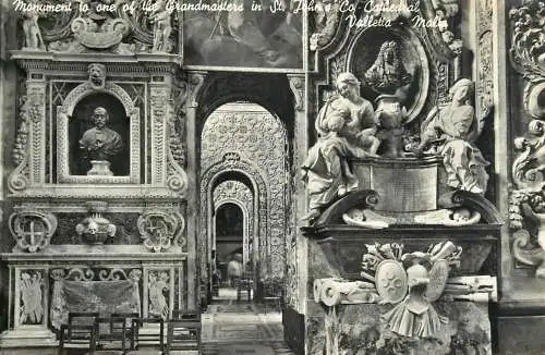 Malta Valletta St John's Co-Cathedral interior detail view