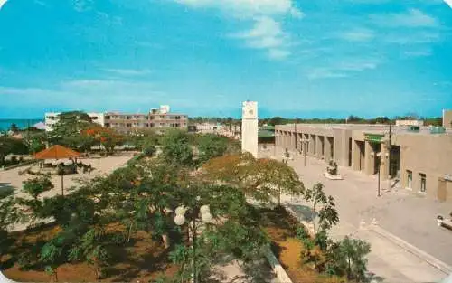 Mexico Cozumel Q.R Plaza Principal panoramic view