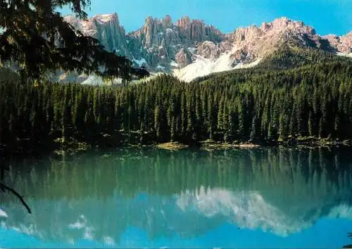 Italy Dolomiti lago di Carezza col Latemar