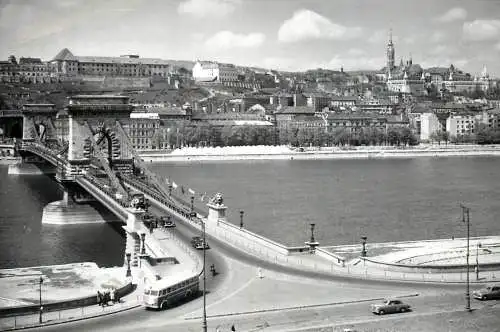 Hungary Budapest chain bridge