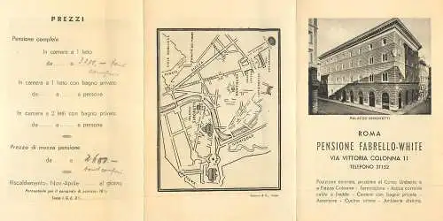 Pensione Fabrello-White Palazzo Simonetti Roma via Vittoria Colonna 11