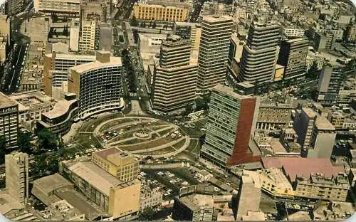 Mexico Ciudad de Mexico D.F Glorieta Colon vista aerea