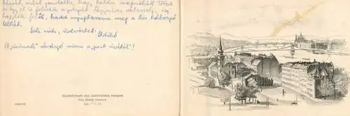 Budapest 1962 greetings card