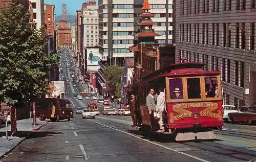 USA San Francisco CA cable car