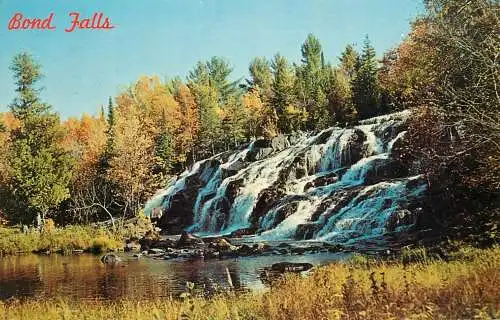 USA Bond Falls on the Ontonagon river MI picturesque natural landscape