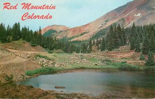 USA Red Mountain CO picturesque natural landscape