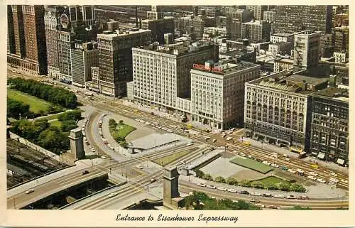 USA Chicago IL Eisenhower Expressway Intersection
