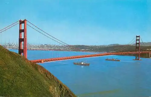 USA Golden Gate Bridge San Francisco CA aerial view