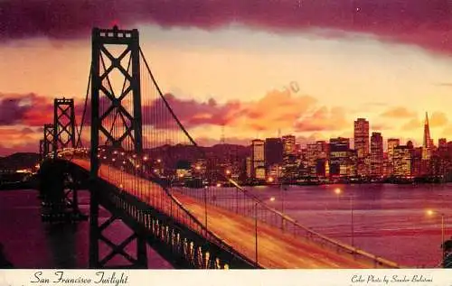 USA San Francisco CA Golden Gate bridge night view