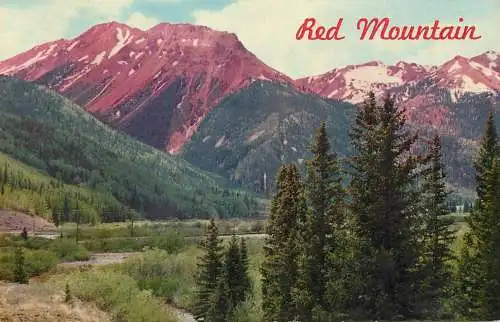 USA Red Mountain - colourful peaks of San Juan range