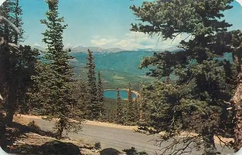 USA  Denver Mountain Parks CO Evans Highway view towards Echo Lake