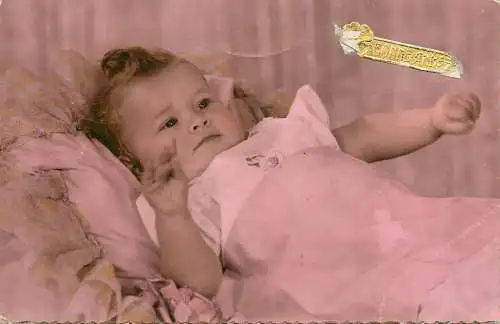 Toddler photo Bonne Anne greetings