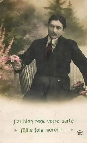 Elegant gentleman with fancy moustache