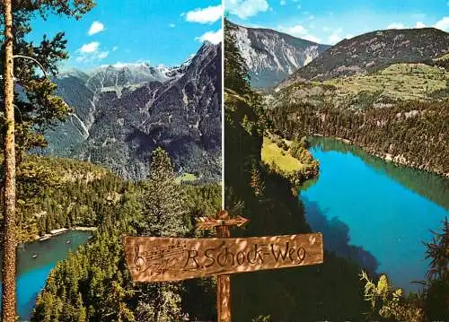 Austria Tirol Oetz blivk von der Rudolf Schock Bank auf den Piburgersee 1983