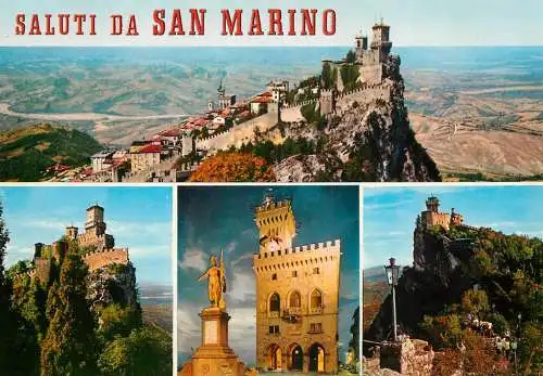 San Marino panorama and architecture palazo prima torre