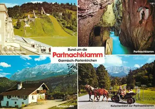 Germany Garmisch Partenkirchen Partnachklamm ski jump slope