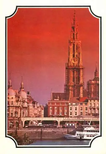 Belgium > Antwerp > Antwerpen cathedral and pier