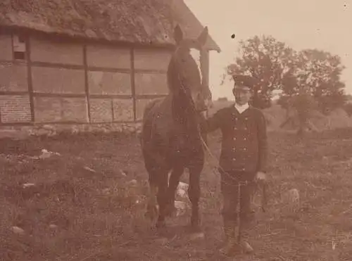 Identified person Franz Molln Pferd foto 7 x 10 cm
