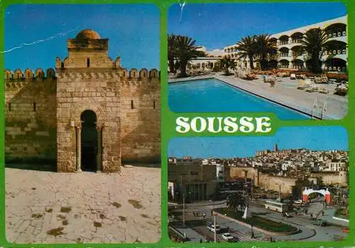 Tunisia Sousse et l'hotel Marabout 1977