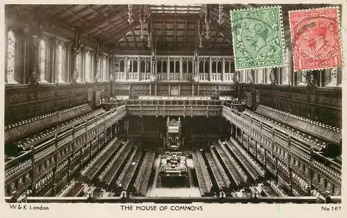 Houses of Parliament House of Commons overview London England