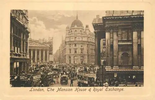 Mansion House & Royal Exchange London England