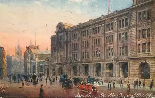 New General Post Office London England Raphael Tuck's "Oilette" illustration