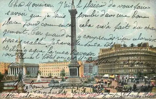 Nelson's Column Trafalgar Square London England